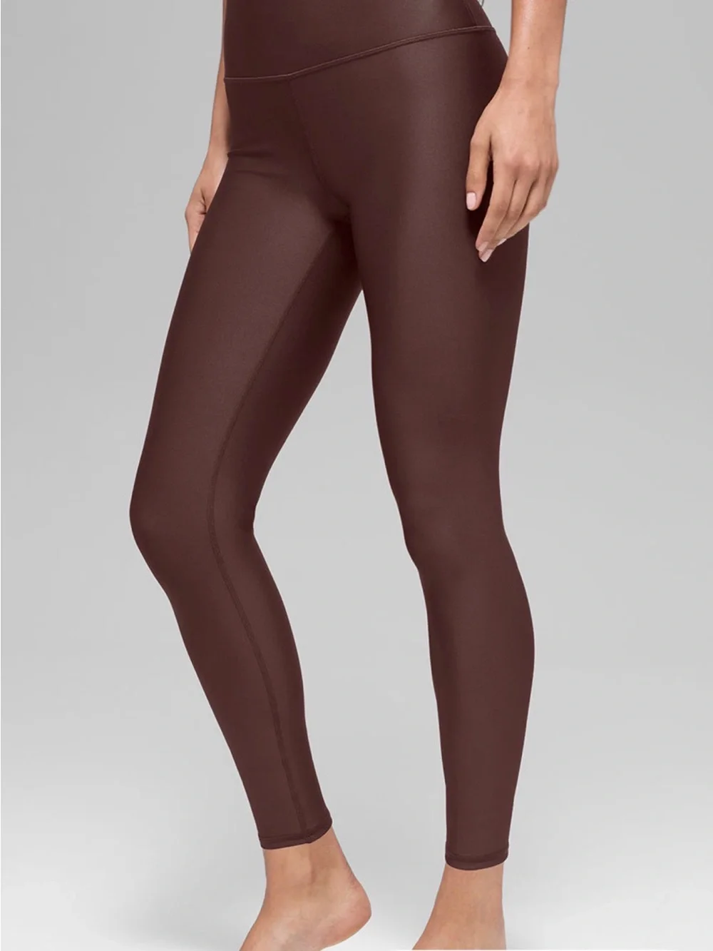 Never used- ALO Yoga High-Waist Leggings 7/8  brownstone